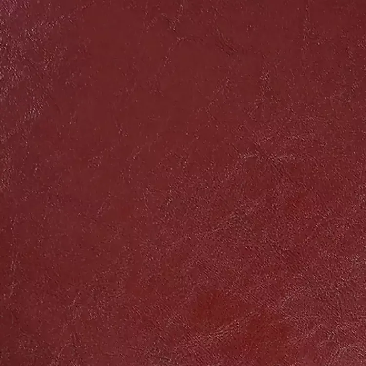 Benches & Ottomans-Kirklands Home Faux Leather Round Shoe Storage Ottoman Red