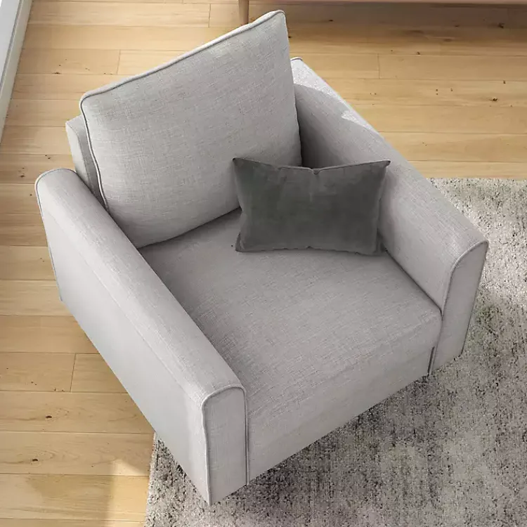 Accent Chairs-Kirklands Home Upholstered Jorden Accent Chair Gray