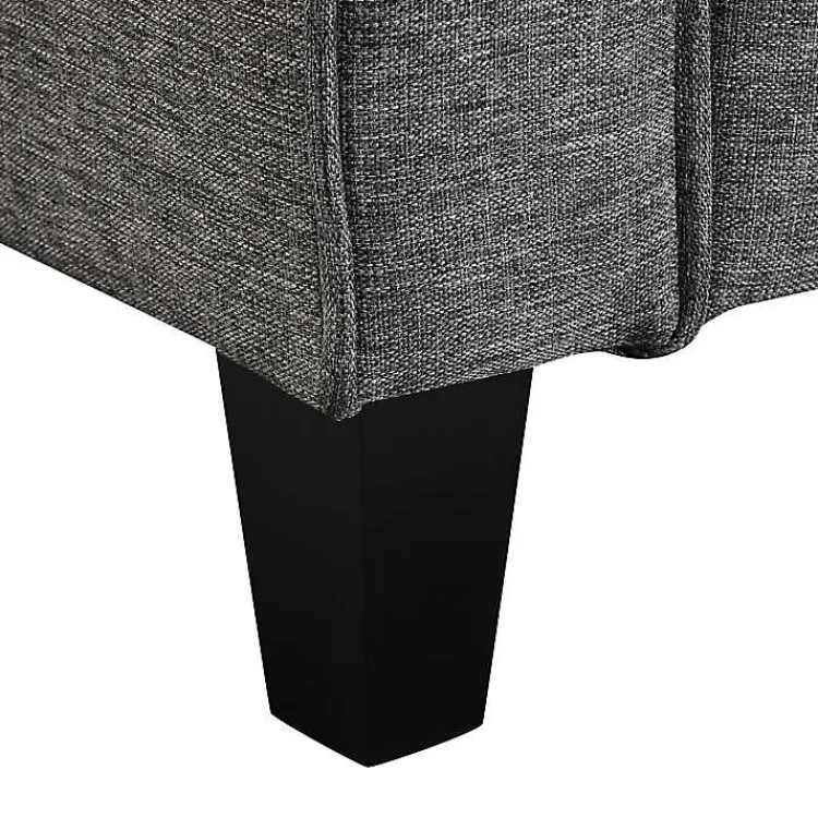 Accent Chairs-Kirklands Home Dark Performance Fabric Danna Accent Chair Gray