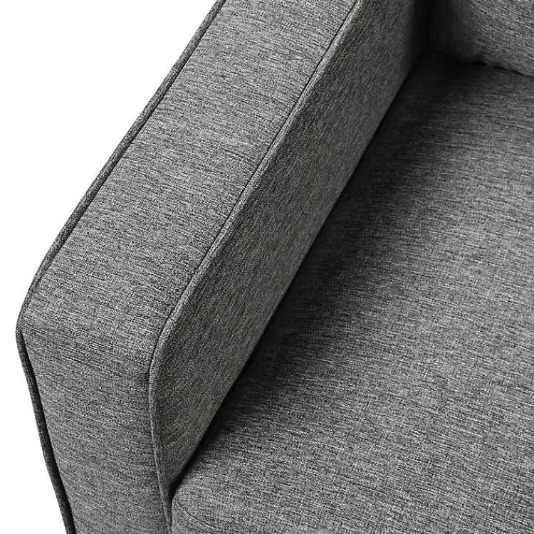 Accent Chairs-Kirklands Home Dark Performance Fabric Danna Accent Chair Gray
