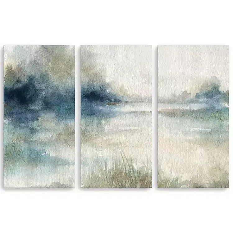 Canvas Art-Kirklands Home Evening Waters Canvas Art Prints, Set of 3