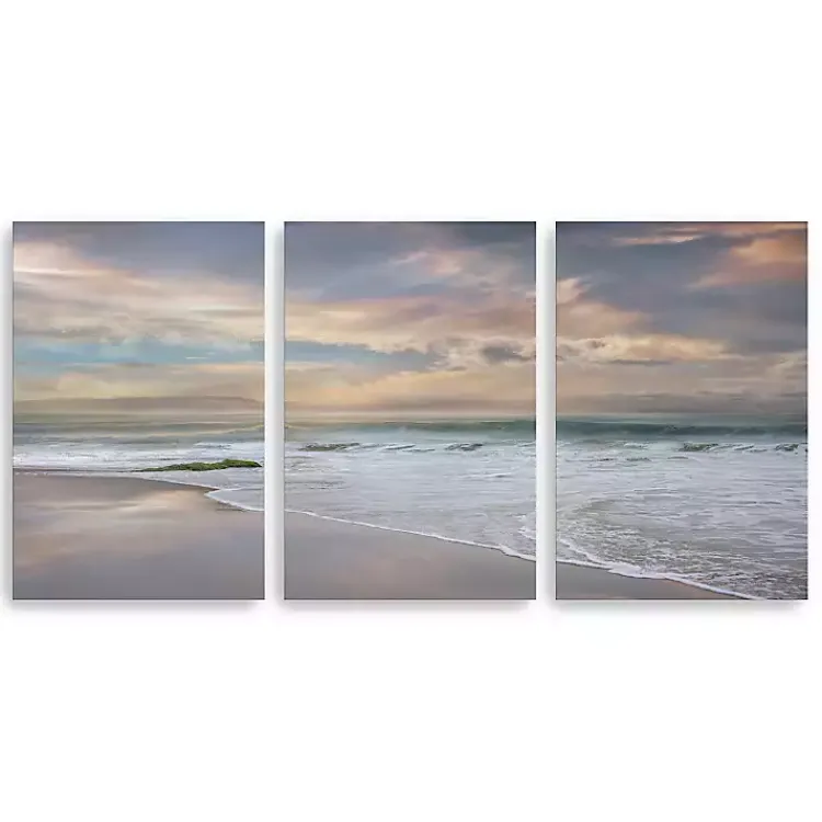Canvas Art-Kirklands Home Soft Twilight Canvas Art Prints, 16x24, Set of 3 Multi
