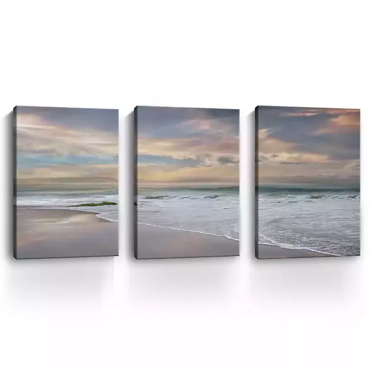 Canvas Art-Kirklands Home Soft Twilight Canvas Art Prints, 16x24, Set of 3 Multi