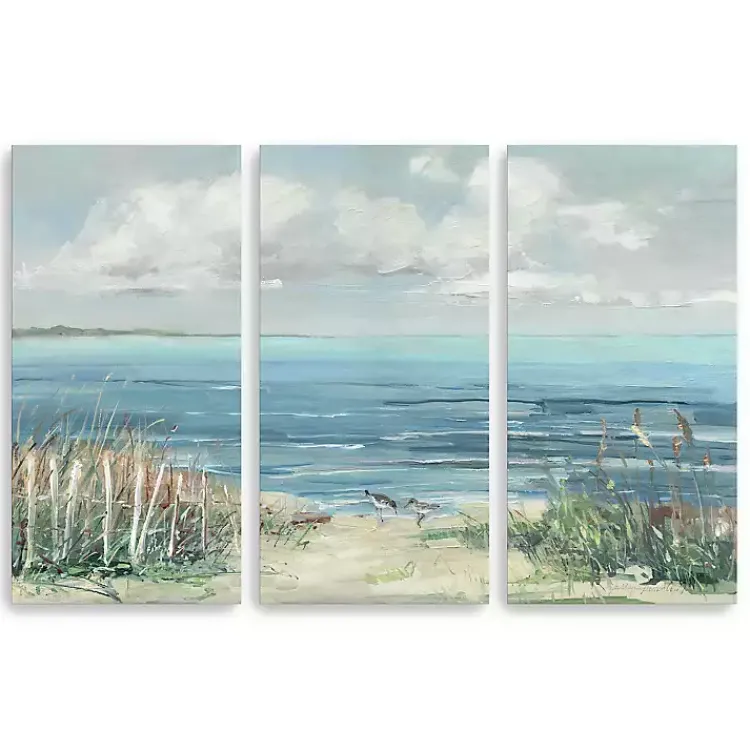 Canvas Art-Kirklands Home Lively Cove Canvas Art Prints, Set of 3 Multi