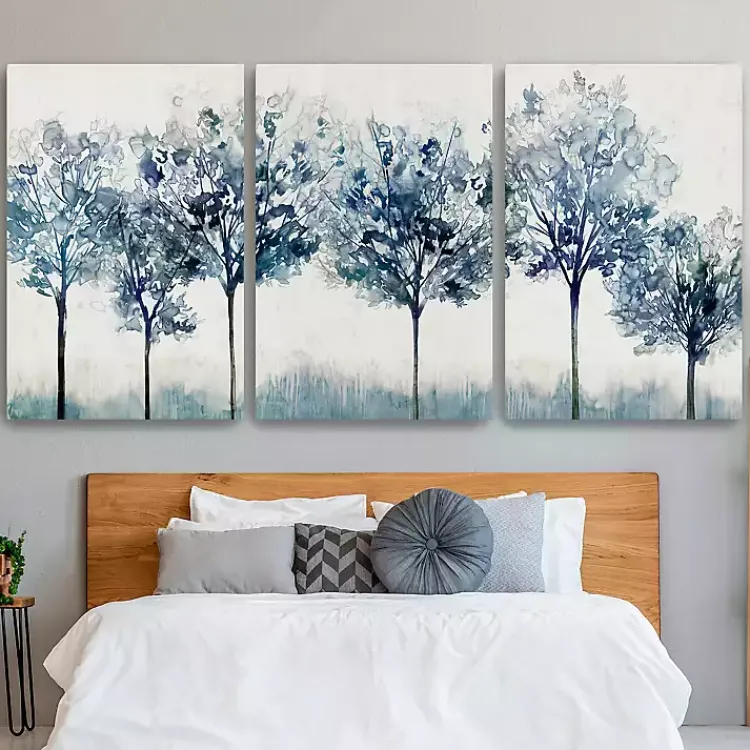 Canvas Art-Kirklands Home Indigo Forest Light Canvas Art Prints, 32x48
