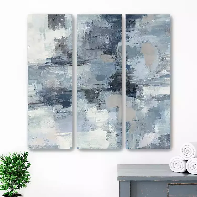 Canvas Art-Kirklands Home In The Indigo Clouds Canvas Art Prints, Set of 3
