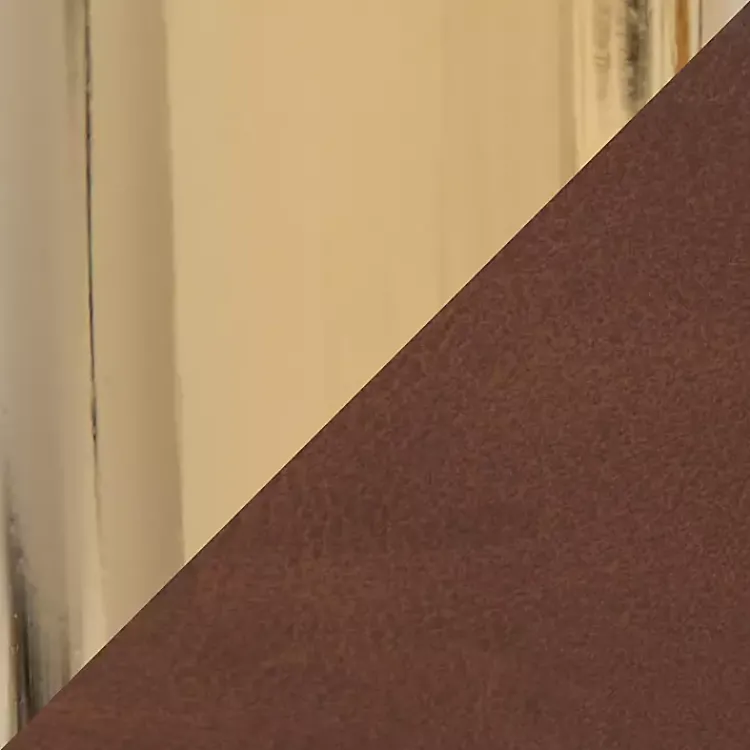 Office Furniture-Kirklands Home Faux Leather & Gold Marshall Office Chair Brown