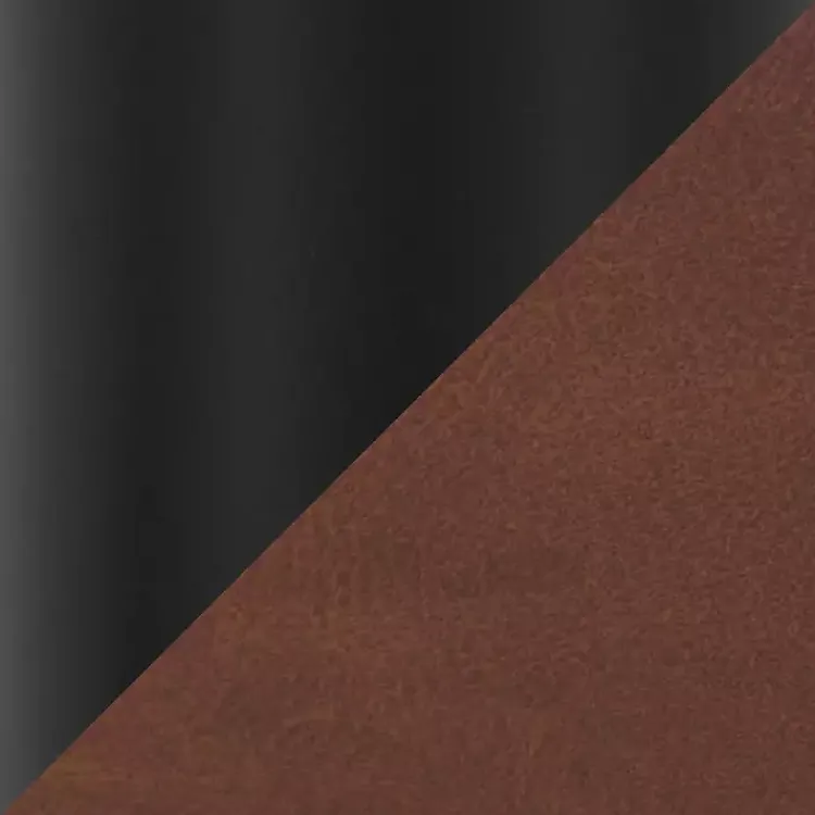 Office Furniture-Kirklands Home Faux Leather & Black Marshall Office Chair Brown