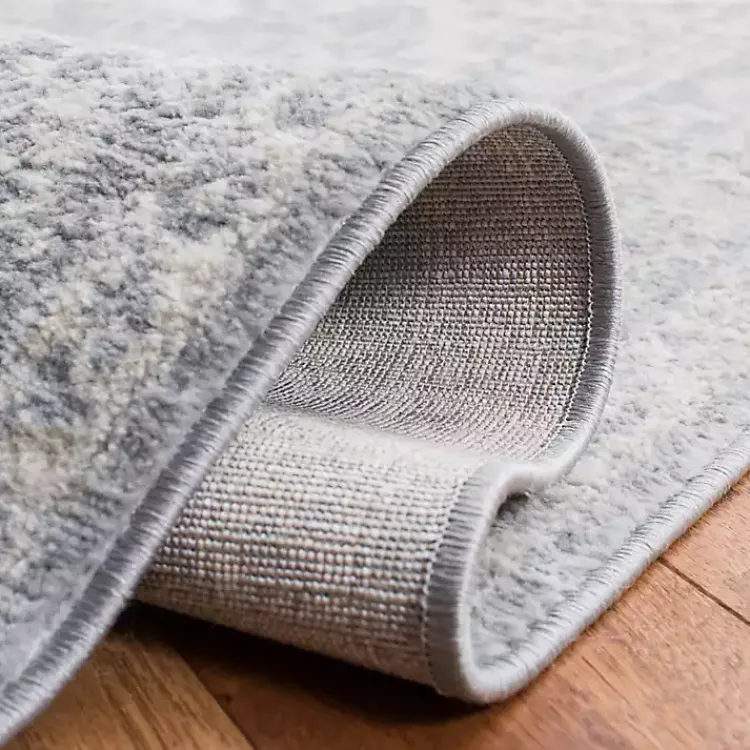 Area Rugs-Kirklands Home Brentwood Traditional Runner, 2x8 Gray