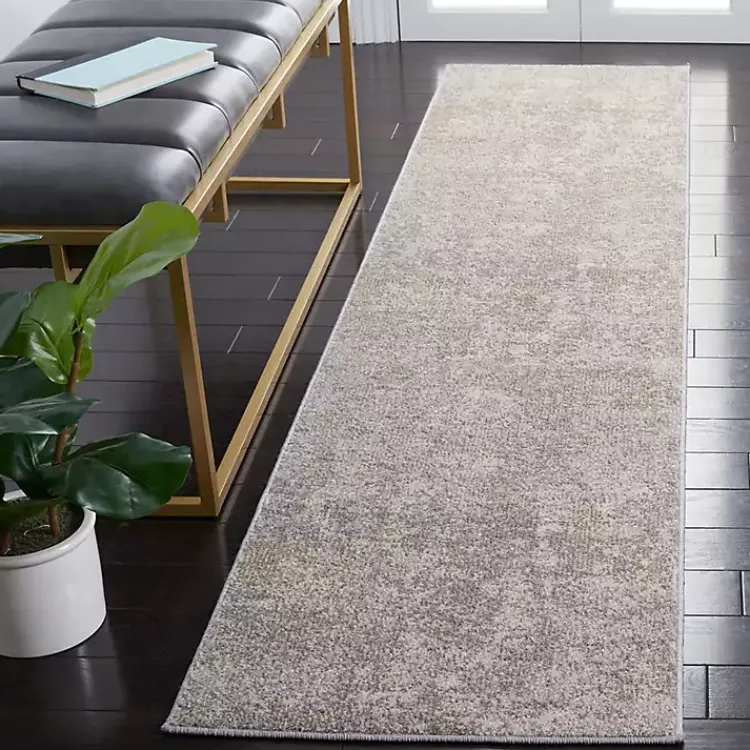 Area Rugs-Kirklands Home Beige Madison Abstract Runner, 2x8 Tan