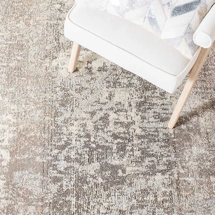 Area Rugs-Kirklands Home Beige Madison Abstract Area Rug, 6x6 Tan