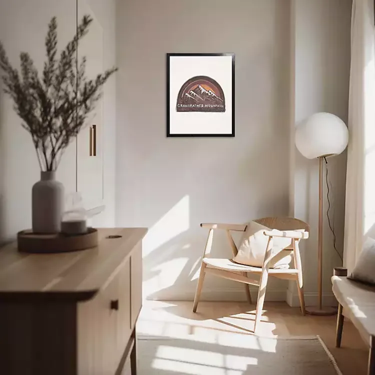 Framed Art-Kirklands Home Grandfather Mountain Framed Art Print Brown