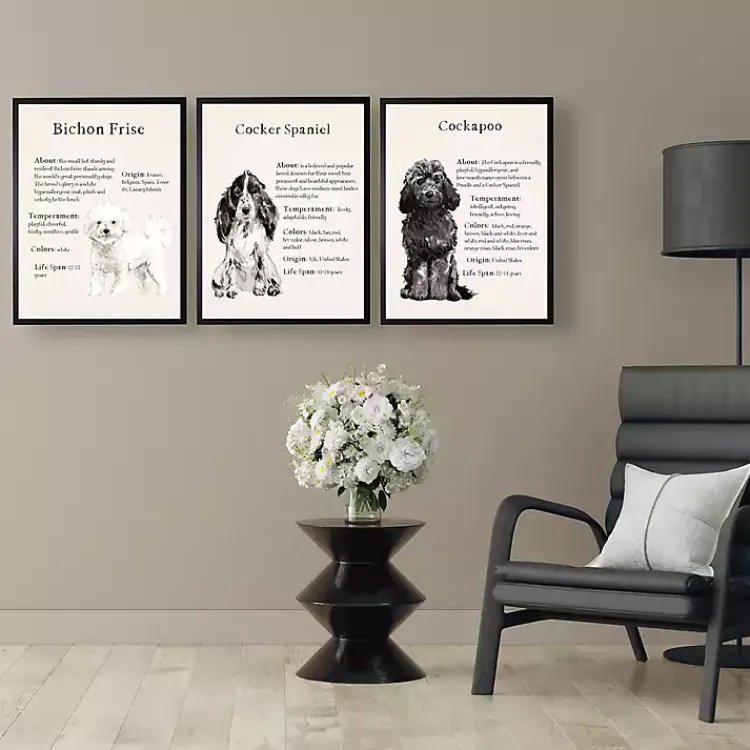 Wall Quotes & Signs-Kirklands Home Black Cockapoo Facts Framed Wall Plaque