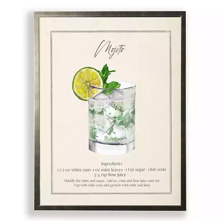 Framed Art-Kirklands Home Mojito Framed Art Print Green