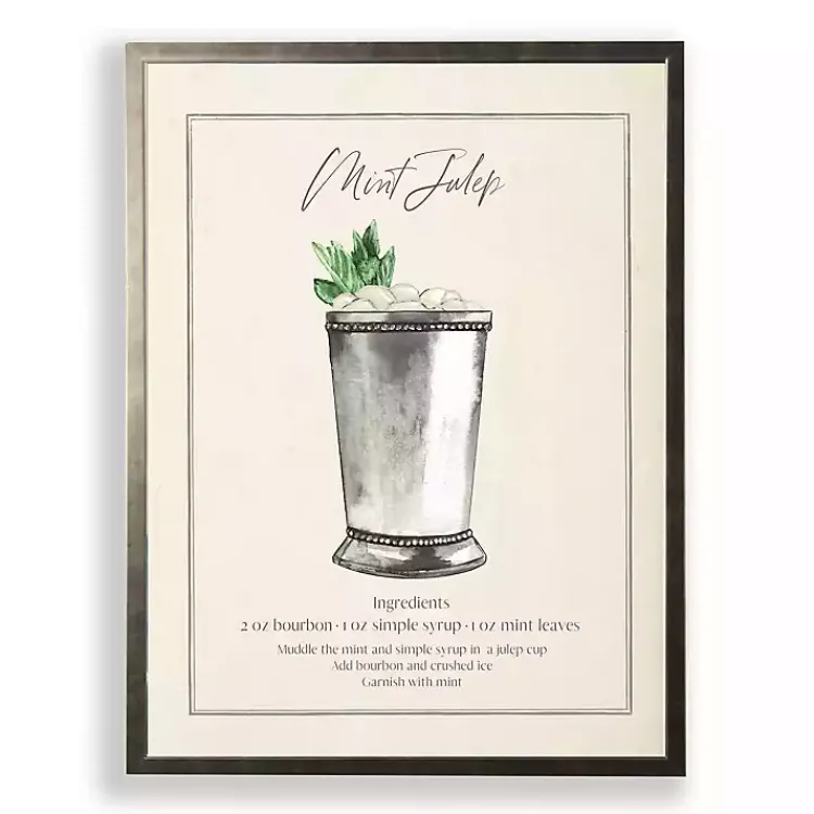 Framed Art-Kirklands Home Mint Julep Framed Art Print Green