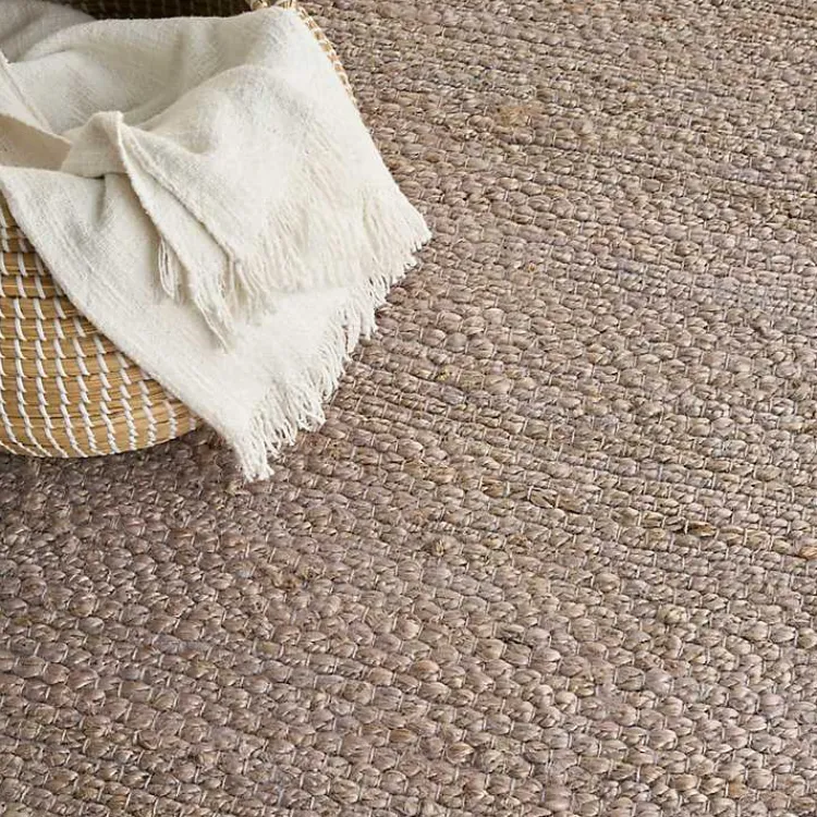 Area Rugs-Kirklands Home Jaxon Natural Jute Area Rug, 8x10 Gray