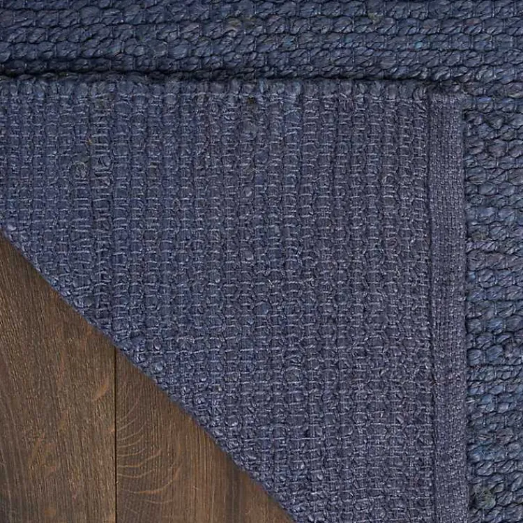Area Rugs-Kirklands Home Jaxon Navy Natural Jute Area Rug, 8x10 Blue