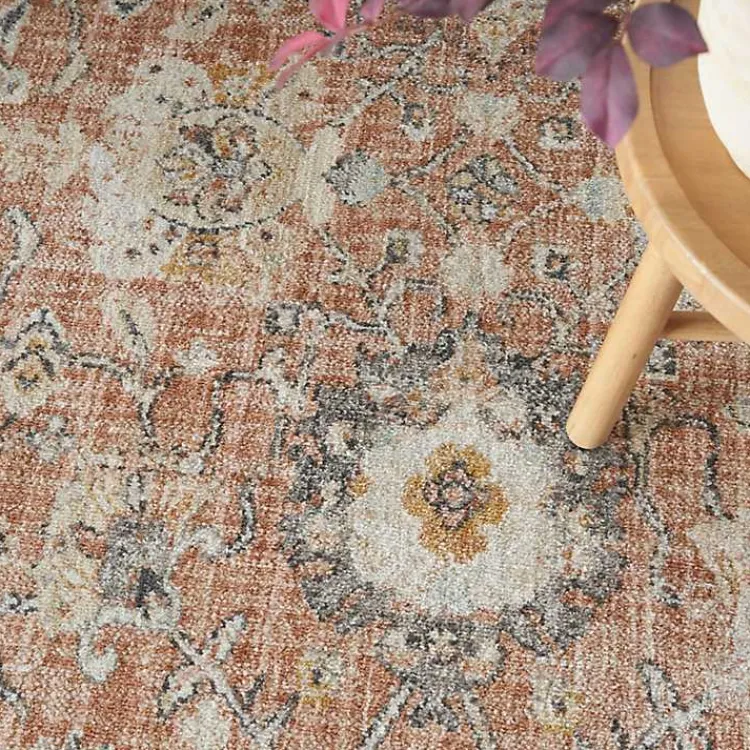 Area Rugs-Kirklands Home Vintage Rust Oushak Area Rug, 5x7