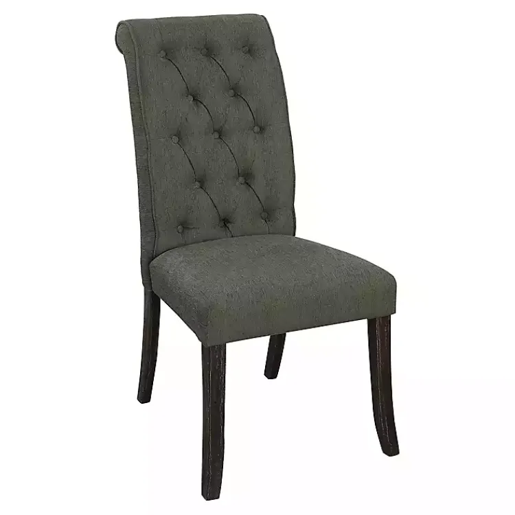 Dining Chairs-Kirklands Home Tufted Landon Dining Chairs, Set of 2 Gray