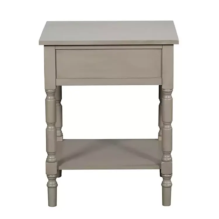Accent & End Tables-Kirklands Home Light Wood Barrett Accent Table Gray