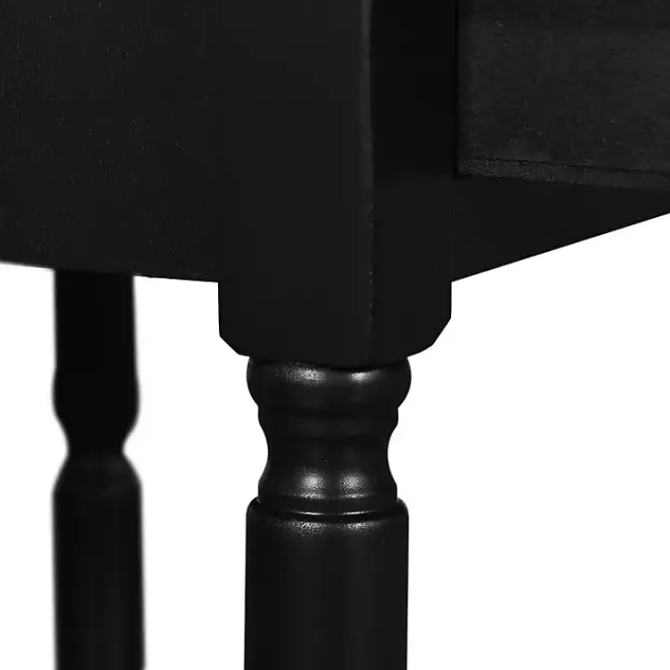 Accent & End Tables-Kirklands Home Wood Barrett Accent Table Black