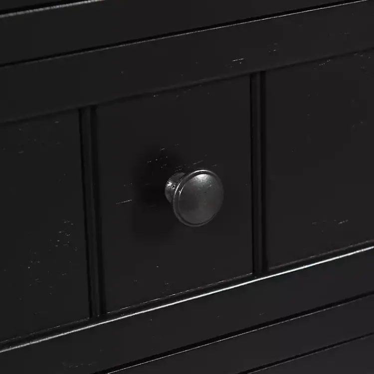 Accent & End Tables-Kirklands Home 3-Drawer Winnie Accent Table Black