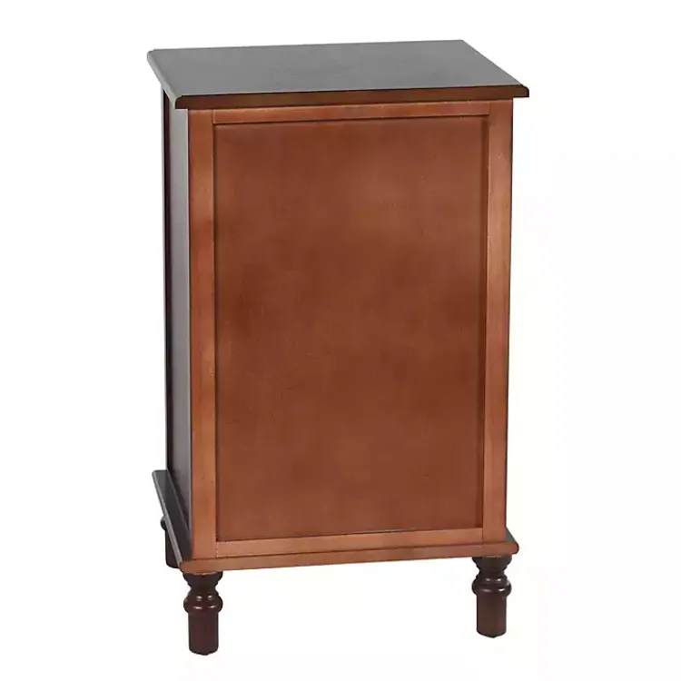 Accent & End Tables-Kirklands Home Walnut 3-Drawer Winne Accent Table Brown