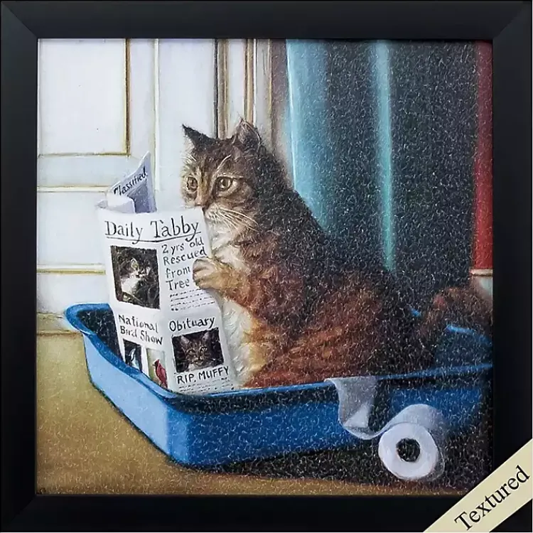 Framed Art-Kirklands Home Kitty Throne Framed Art Print