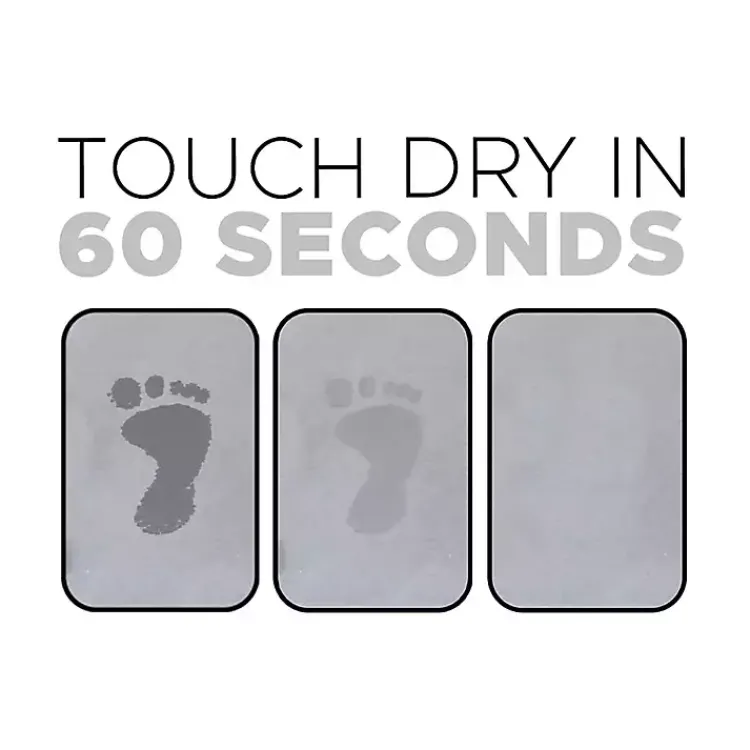 Bathroom Rugs-Kirklands Home Shower Stone Bath Mat Gray