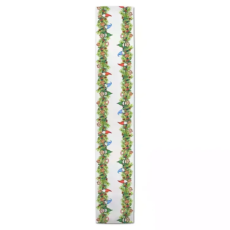 Table Linens-Kirklands Home Gnome and Cookies Twill Table Runner, 72 in. Multi