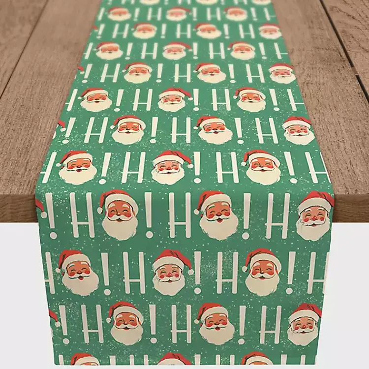 Table Linens-Kirklands Home Ho Ho Ho Vintage Santa Table Runner, 72 in.