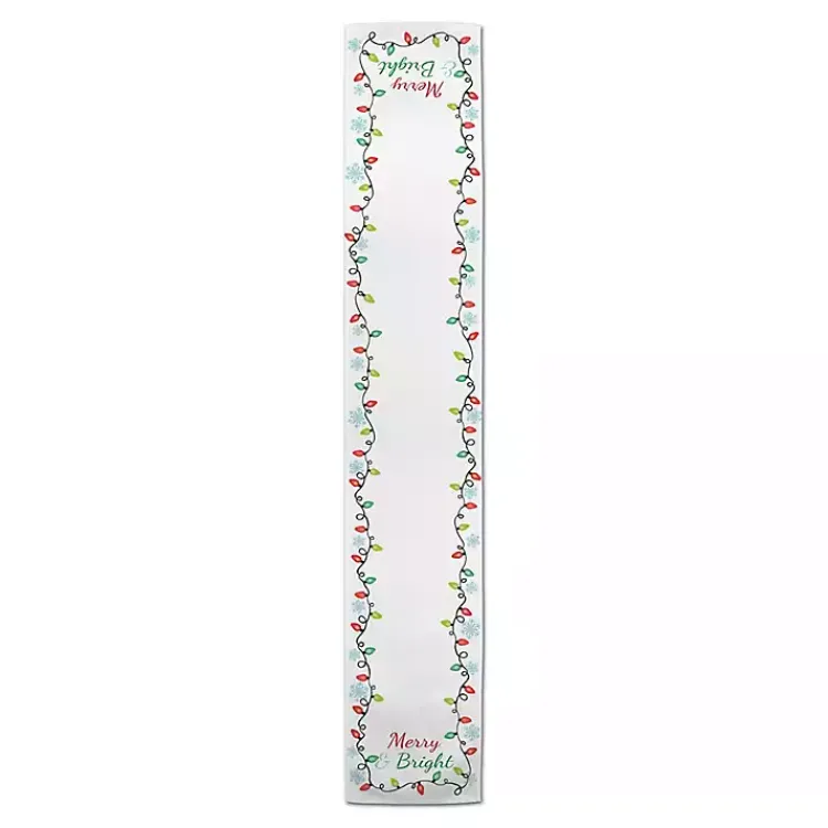 Table Linens-Kirklands Home Merry and Bright with Lights Table Runner, 72 in. Multi