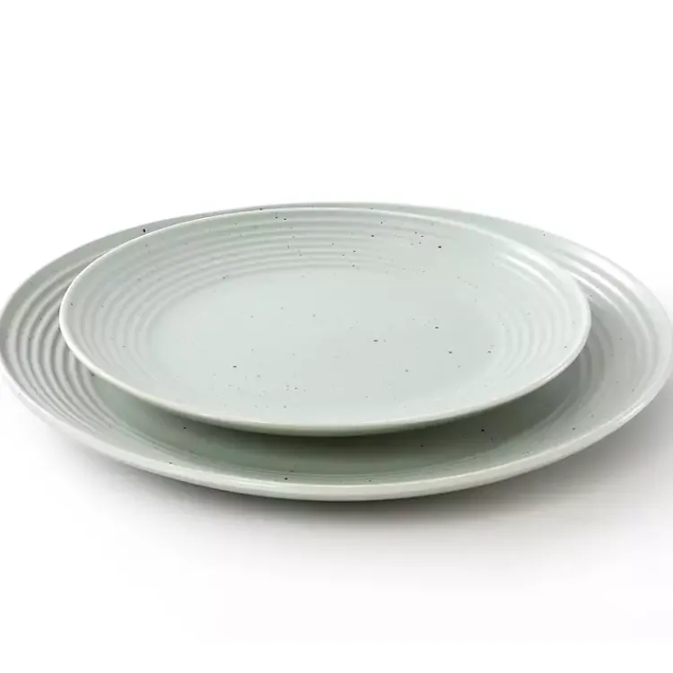 Dinnerware-Kirklands Home Light Emilia Stoneware 16-pc. Dinnerware Set Green