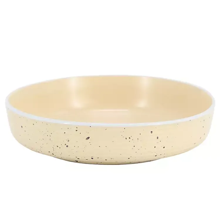 Dinnerware-Kirklands Home Cream Emilia Stoneware 16pc. Dinnerware Set Yellow