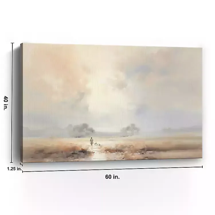 Canvas Art-Kirklands Home Dear to the Shepherd Canvas Art Print Gray