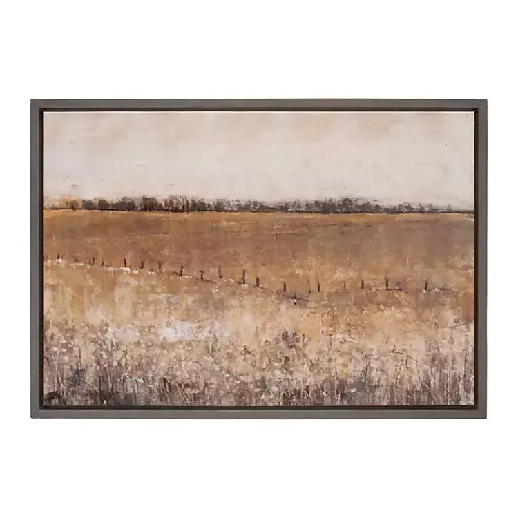 Canvas Art-Kirklands Home Warm Rustic Landscape Framed Art Print Brown