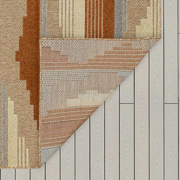 Outdoor Rugs-Kirklands Home Fernandina Outdoor Area Rug, 6x9 Brown