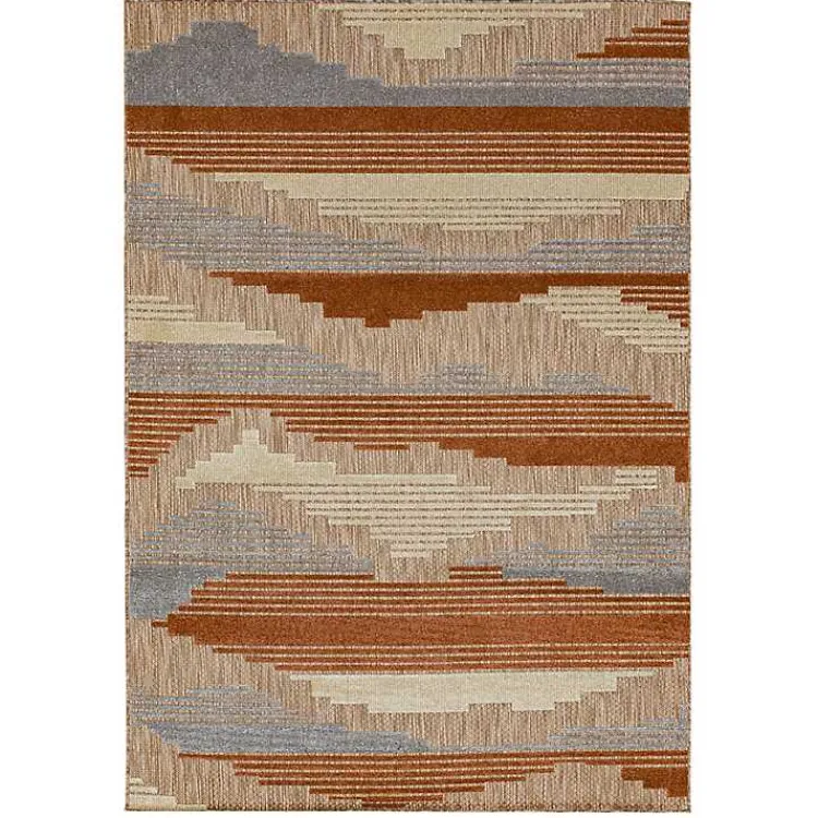 Outdoor Rugs-Kirklands Home Fernandina Outdoor Area Rug, 9x12 Brown