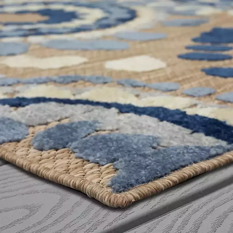 Outdoor Rugs-Kirklands Home Blue Bliss Bay Outdoor Area Rug, 6x9