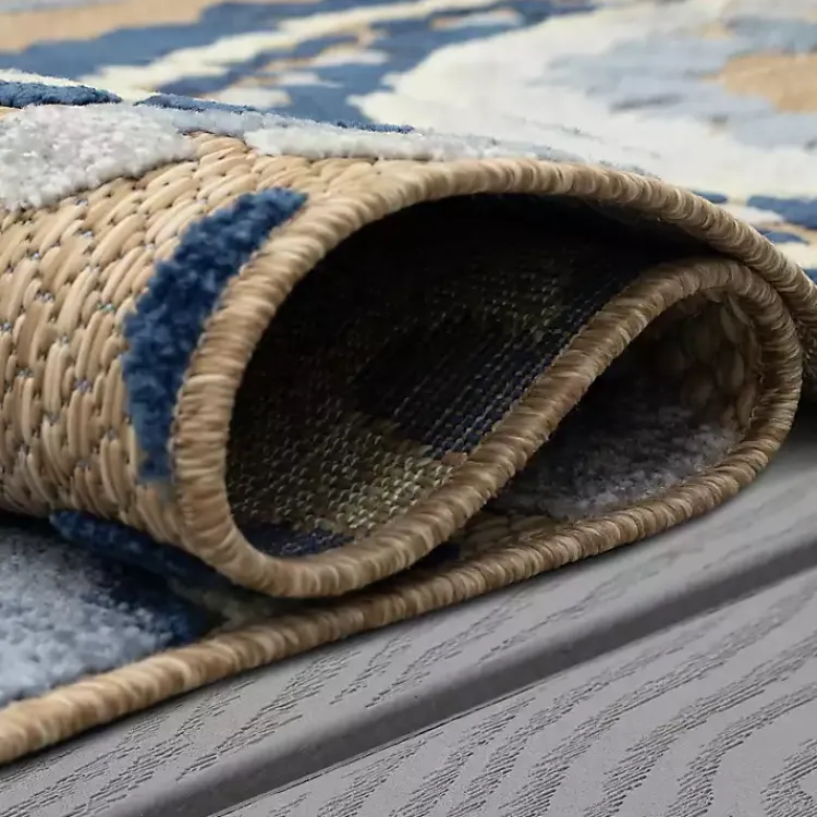 Outdoor Rugs-Kirklands Home Blue Bliss Bay Outdoor Area Rug, 6x9