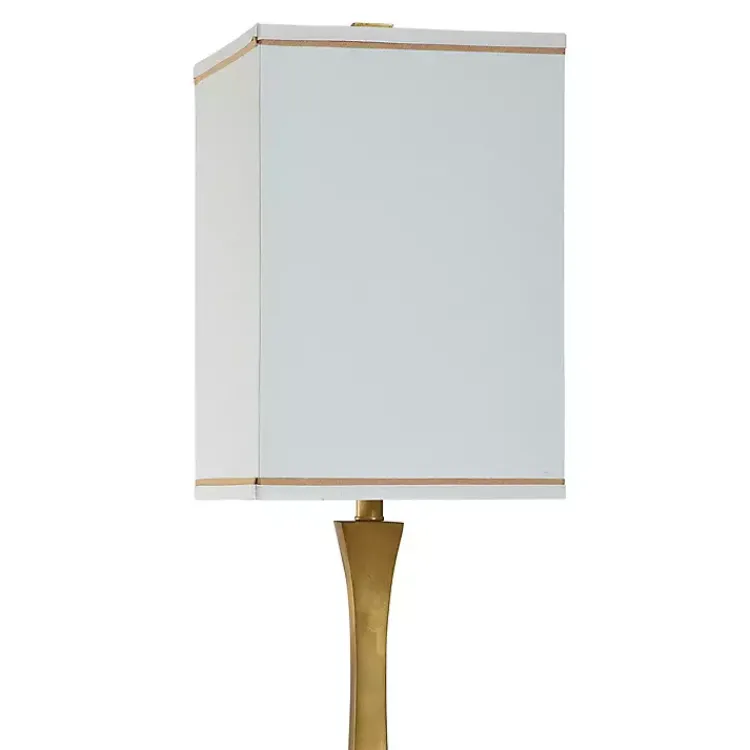 Buffet Lamps-Kirklands Home Gold Leaf Contemporary Buffet Lamp