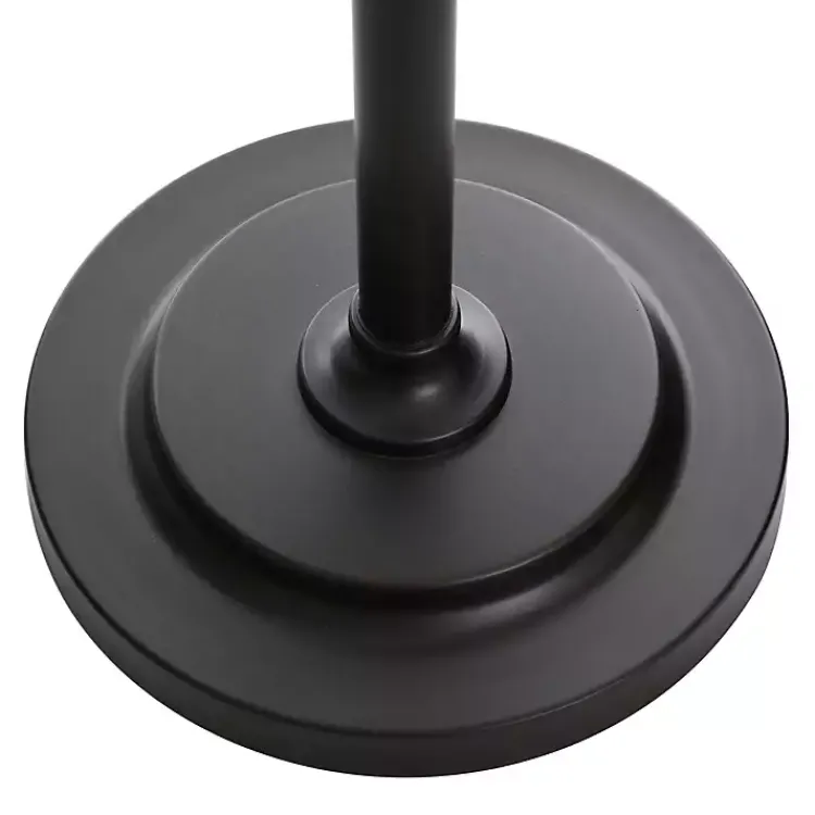 Floor Lamps-Kirklands Home Metal Tiered Woven Cage Robert Floor Lamp Black