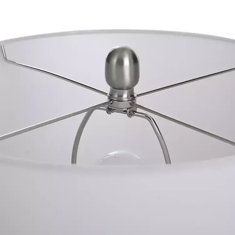 Table Lamps-Kirklands Home Cream Speckled Two Tone Table Lamp White