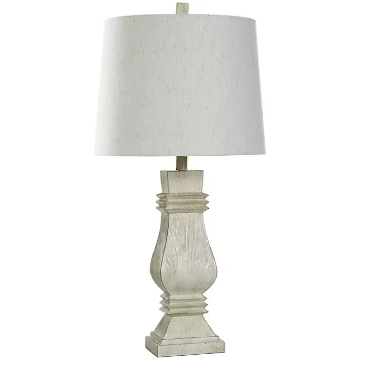 Table Lamps-Kirklands Home Brushed Cream Maison Table Lamp White