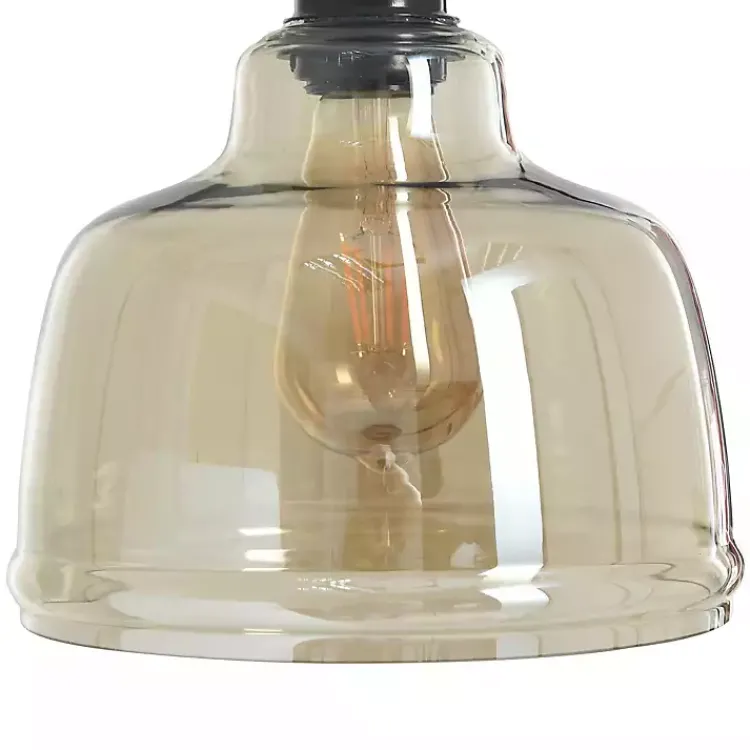 Table Lamps-Kirklands Home Black Metal Arched Task Lamp Brown