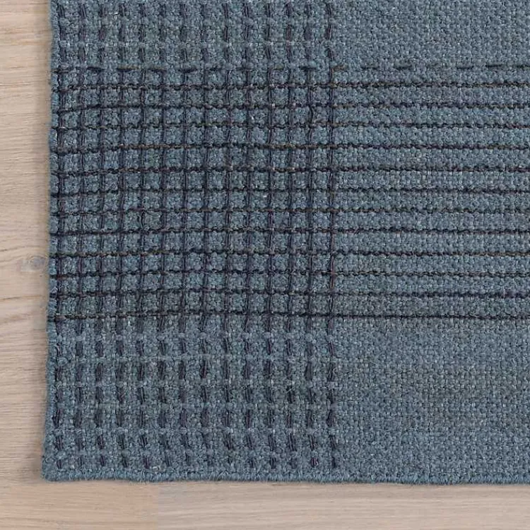 Area Rugs-Kirklands Home Plaid Emily Henderson x RugsUSA Area Rug, 3x5 Blue