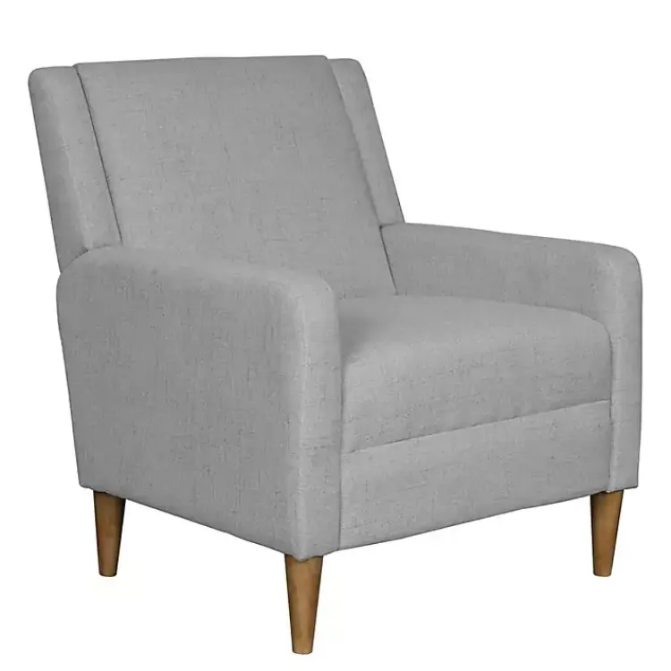 Accent Chairs-Kirklands Home Light Upholstered Juno Accent Chair Gray
