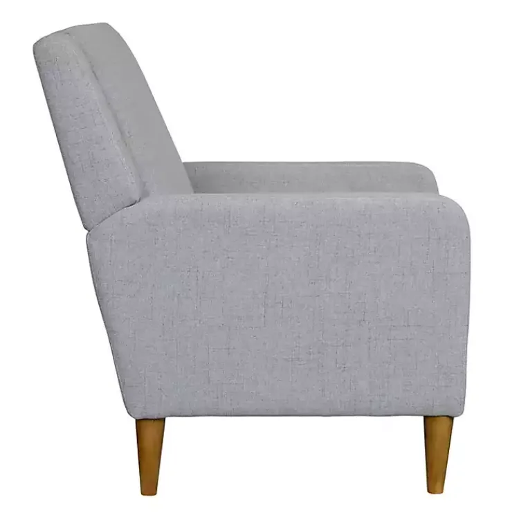 Accent Chairs-Kirklands Home Light Upholstered Juno Accent Chair Gray