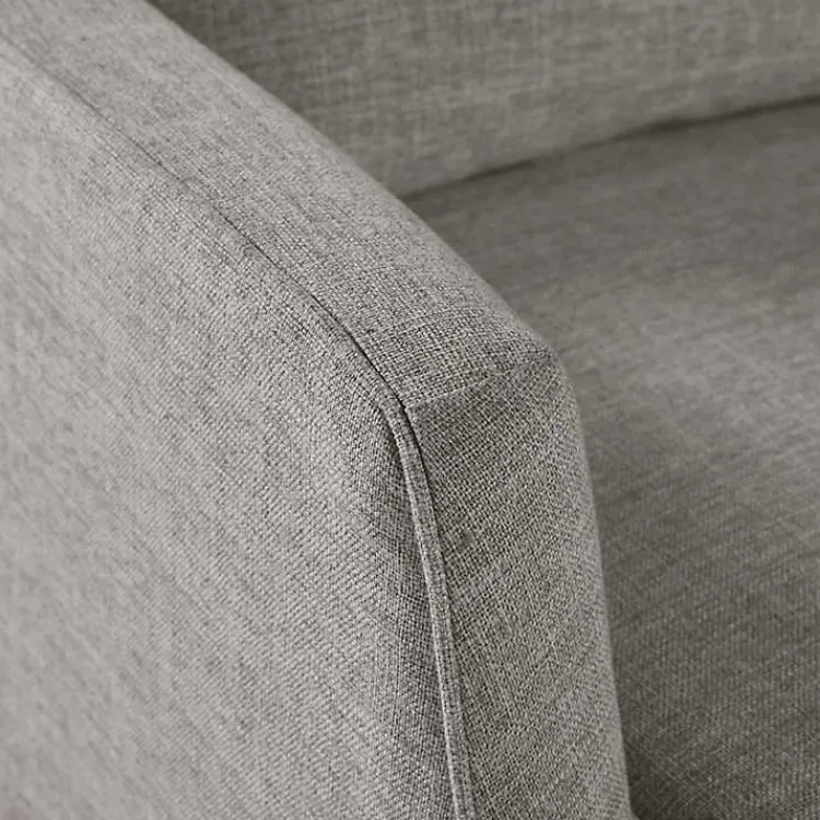 Accent Chairs-Kirklands Home Skirted Swivel Martha Stewart Accent Chair Gray