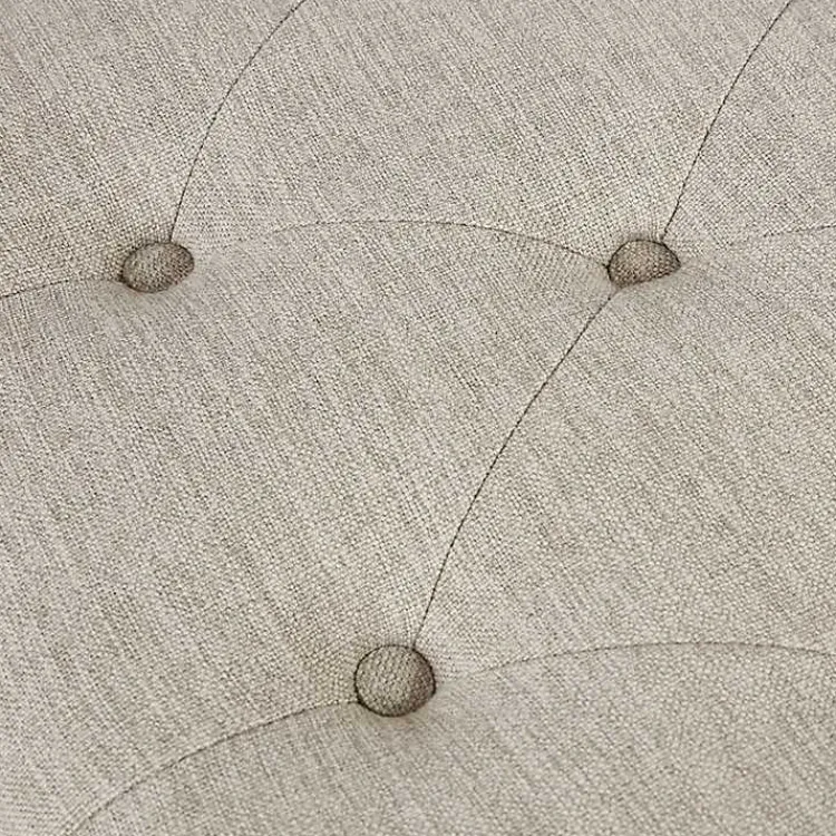 Benches & Ottomans-Kirklands Home Upholstered Cane Martha Stewart Isla Bench Tan